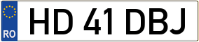Trailer License Plate